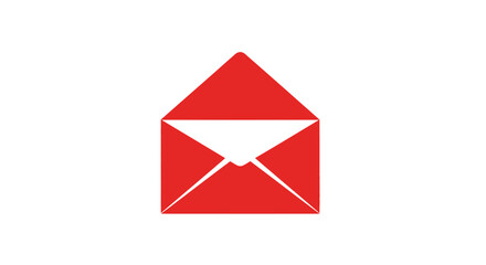 Red Envelope Icon Mail Symbol.