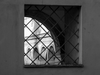 Historic building along via Ancona in Milan, Italy