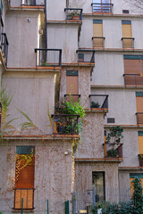 Residential building along via Ancona in Milan, Italy