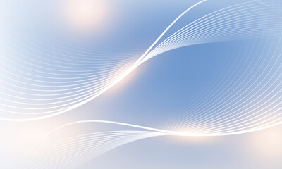 Abstract blue modern background with white lin elements. Digital technology concept. vector illustration