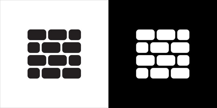 Brick Wall Icon Sheet Black And White