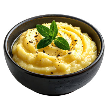 A rich and aromatic daube proven&ccedil;ale, slow-cooked with olives and oranges, presented in a bowl and isolated on a white background