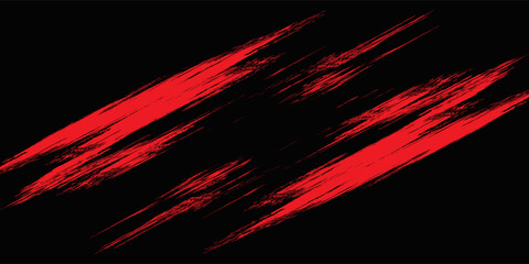 black red dragon decal brush fire volcano lava sakura Asia Japan anime style illustration sporty background banner style illustration. sport.modern © As