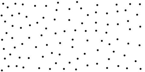 Random scattered dots background. Seamless vector pattern. Black polka dot pattern. 
