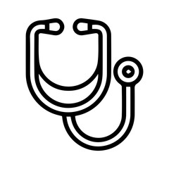 Medical stethoscope icon