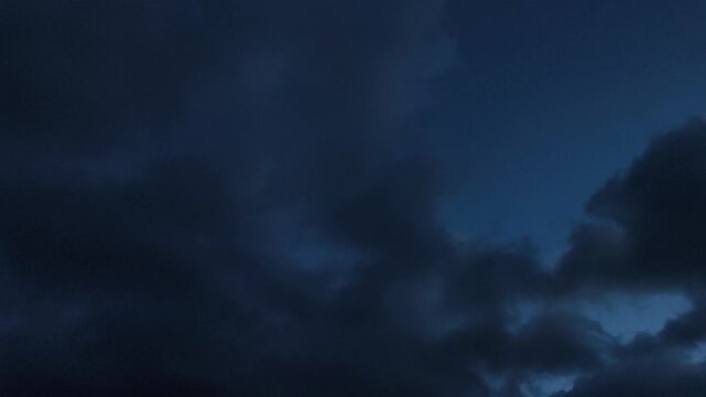 Beggining of night with altocumulus and stratocumulus