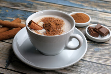 Obraz premium salep - sağlep cup of salep with cinnamon powder