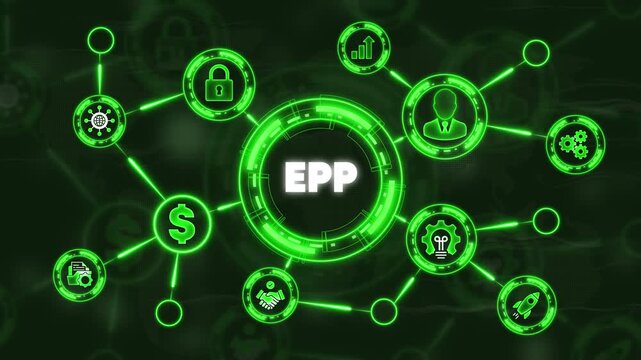 E P Electronic Payment Processing Network System Connected Green Neon Lights payment gateway online payment