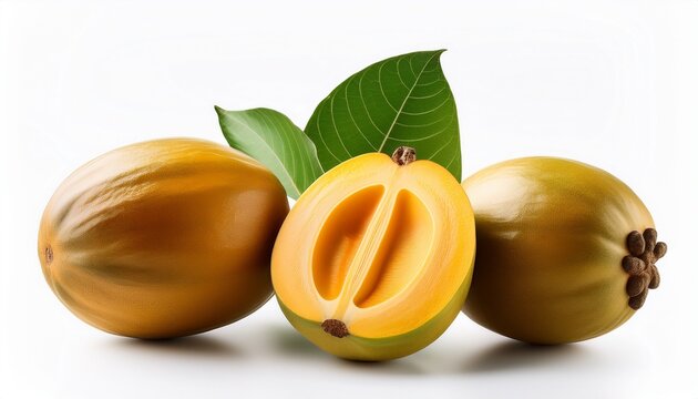 lucuma fruit isolated on white background