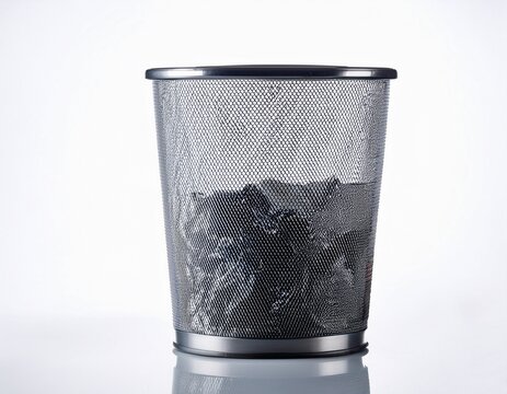 trash can isolated on white background
