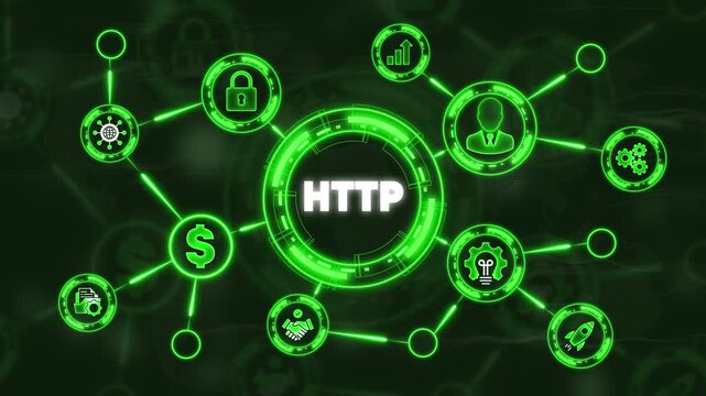 H T P Secure Network Connection Web Technology Symbol http