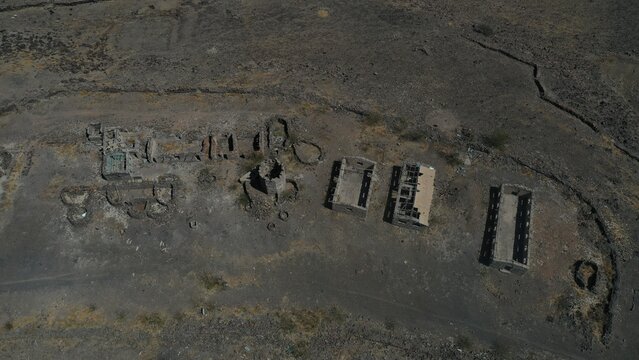 Old military prison. Old military camp in Afar region, Ethiopia, Afar Region, Asita, Afembo Area, Ethio-Djibouti New Road