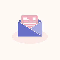 Envelope and folder single icon vector illustration.