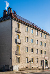 Obraz premium typical apartment house in austria