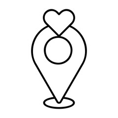 Heart location pin