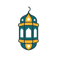 Obraz premium Elegant Islamic Lantern Vector Illustration
