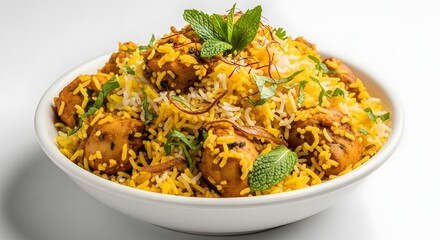 Delicious chicken biryani for ramadan iftar traditional food