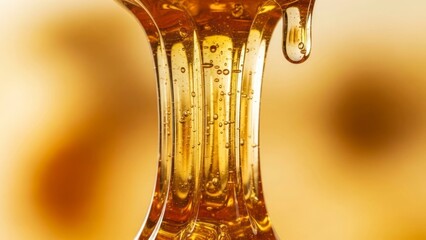 Honey pouring
