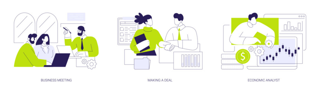 Venture funding isolated cartoon vector illustrations se