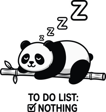 panda bear cub with a bambo