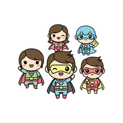 Fototapeta premium Chibi Animal Crossing Villager Characters