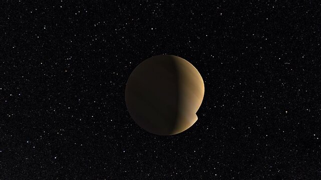 Saturn planet section and its parts.