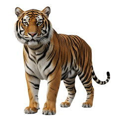Obraz premium Majestic tiger standing alert