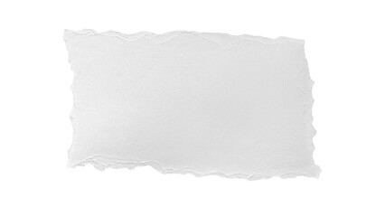 Torn White Paper Texture With Rough Edges.