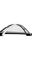 Obraz premium Architectural Illustration of a Bridge.