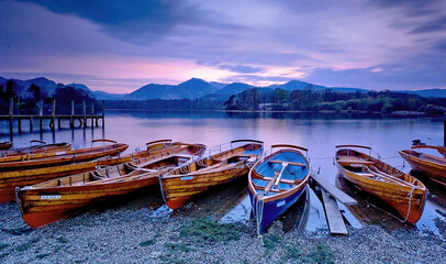 boats on lake © DshDsgnArt 