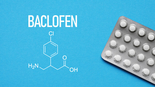 Baclofen Muscle Relaxant Medication Concept for Spasticity and Neurological Treatment