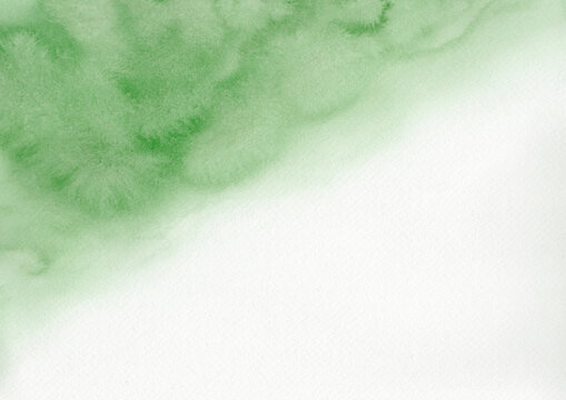 flesh green watercolor wash background with hand-painted bleeding texture and artistic gradient.