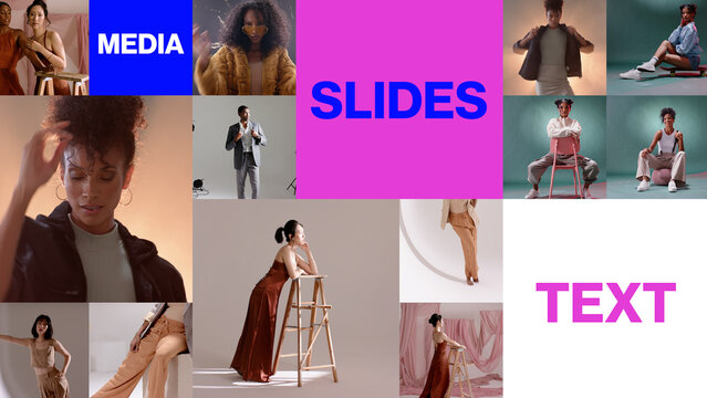 Media And Text Squares