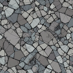 Broken Geometry Seamless Pattern &ndash; Abstract Vector Design