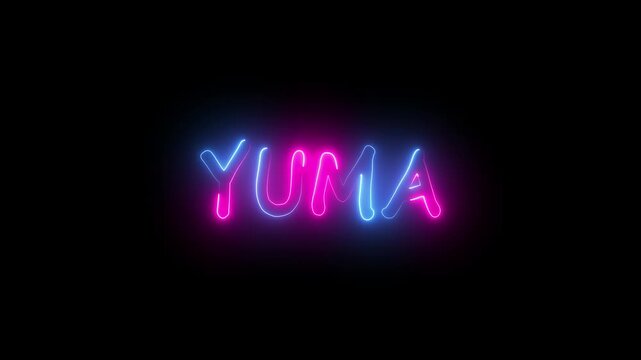 flickering neon homer text animation. neon sign that flickers and glows with HOMER