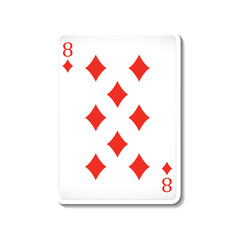 Obraz premium poker playing card vector