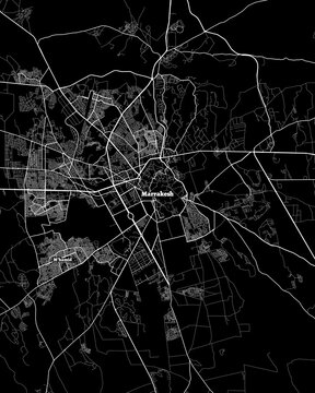 Marrakesh Morocco map