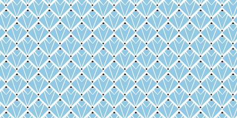 Original name(s): Abstract seamless geometric pattern featuring repeating diamond shapes in shades of blue and white