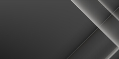 Grey and black abstract background vector design. Grey gradation background suitable for backdrop, banner, presentation template, social media promotion, billboard, etc