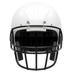 Fototapeta premium White American Football Helmet Isolated on Transparent Background