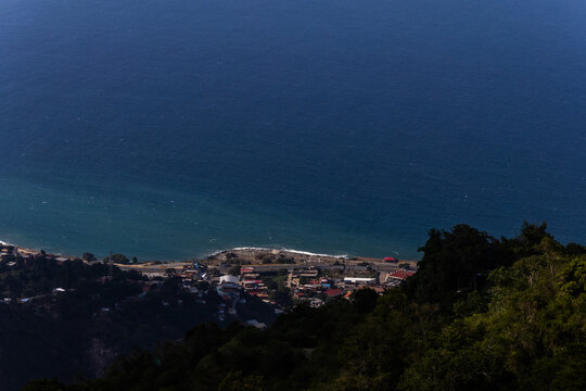 Popular Residential Housing and Colorful Neighborhood on the Coastal Hillside of La Guaira, Venezuela. 