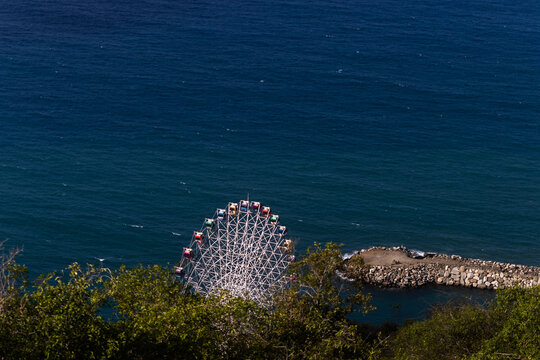 Ferris Wheel Ojo de La Guaira at Amusement Park by the Caribbean Coast, Venezuela