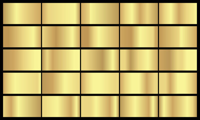 A gold background with a black background with a gold border.eps10