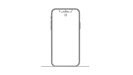 Modern smartphone with notch display