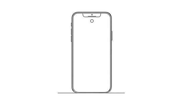 Modern smartphone with notch display