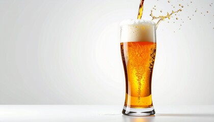 グラスに注がれるビールのイメージ画像