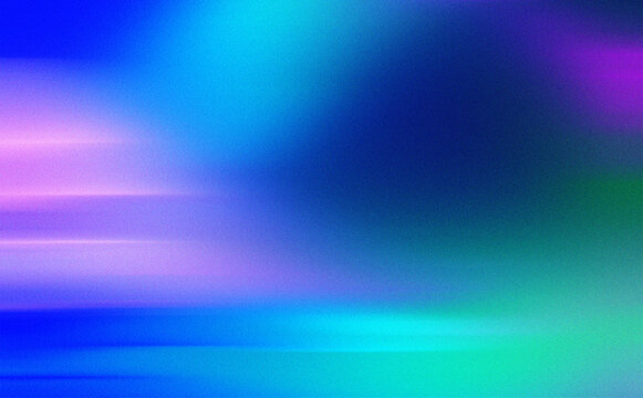 Electric blue and teal vector illustration with cyan grain texture and motion light streaks