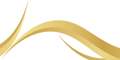 gold wave curve, golden wave corner shape for element, stripes ribbon golden graphic, striped gold