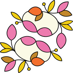 Subtle and sophisticated gold foil monoline vine design