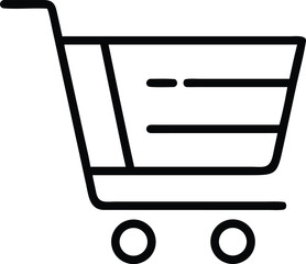 shopping cart icon vector